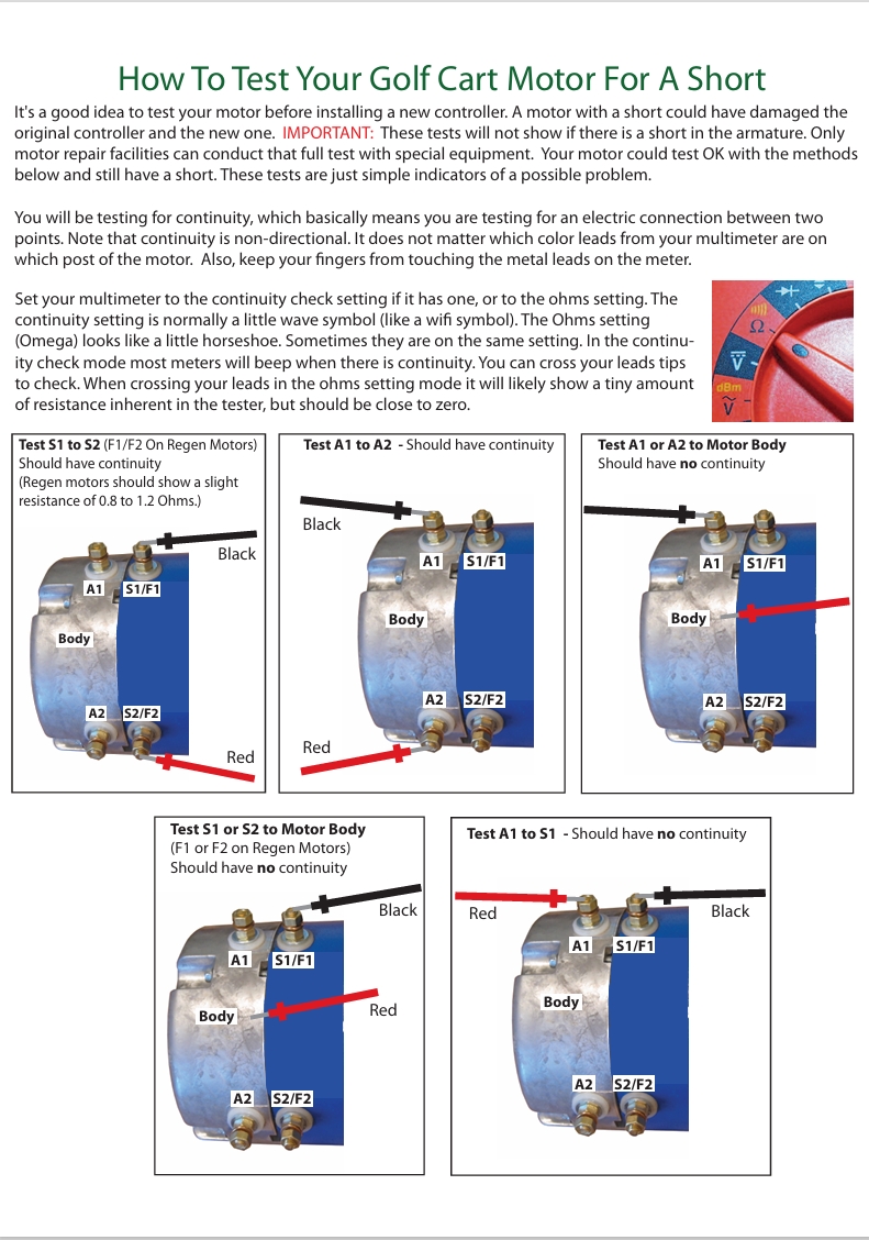 Tips for Testing Golf Cart Motor Short